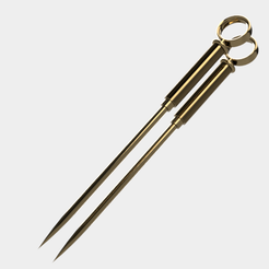yor-weapon-v1-3.png Free STL file Spy X Family Yor forger knives・3D printing idea to download
