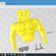 17.png 3D-Datei Muscle Spongebob meme sculpture 3D print・Design für den 3D-Druck zum Herunterladen