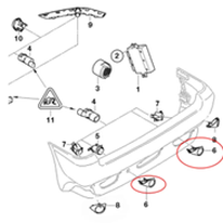 51128268367.png couvercle capteur de stationnement BMW