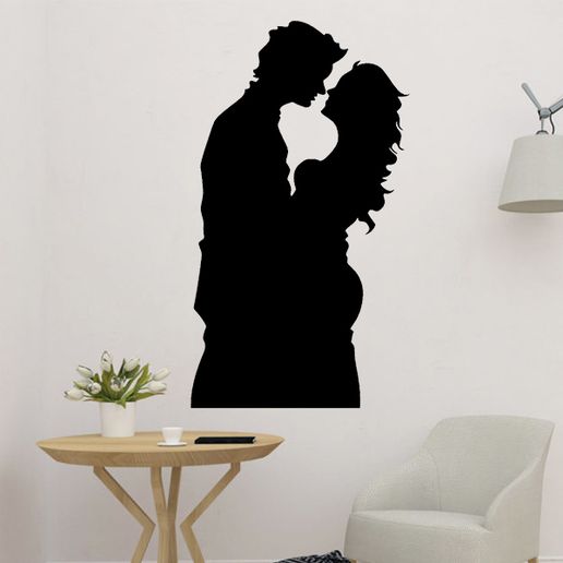 The Couple Kissed 2D Decor - 3D model önizlemesi