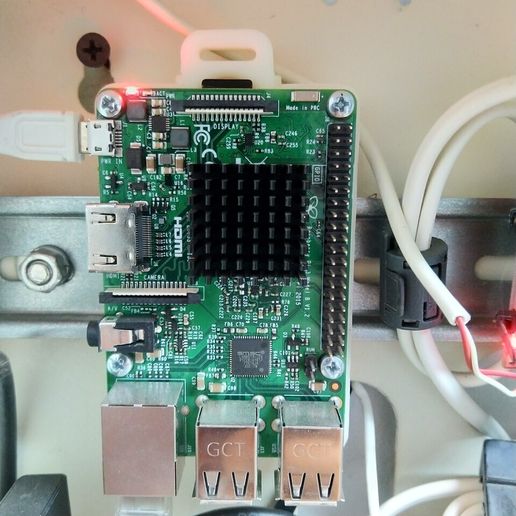 Raspberry Pi 3 DIN rail mount