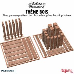 1000X1000-theme-bois-grappe-maquette.jpg Free STL file Wood theme - Model brochure・3D printer design to download