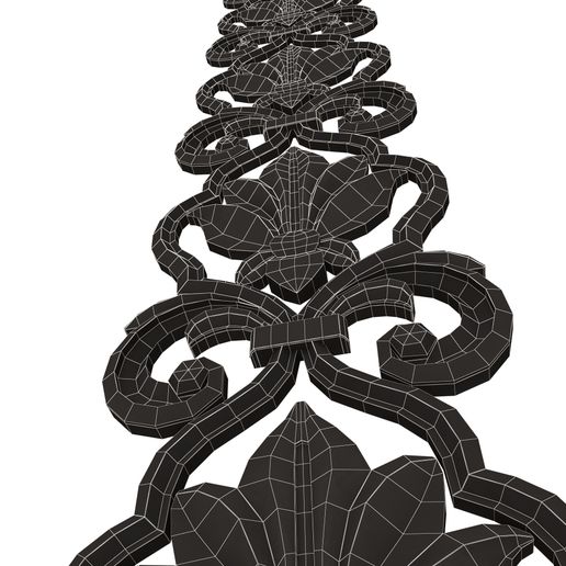 Wireframe-Low-Ornament-Element-Molding-018-5.jpg Ornament Element Molding 018