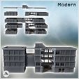 2.jpg Modern Flat Roof Hospital with Wave Architecture (Destroyed Version) (9) - Cold Era Modern Warfare Conflict World War 3 RPG  Post-apo WW3 WWIII