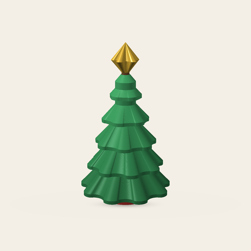 Print-in-Place Spinning Christmas Tree – No Supports