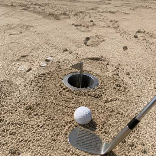 ⛳ Beach Golf Cup – Trou de golf portable pour la plage et les terrains meubles 3D model