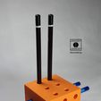 Pen_Holder.jpg Pen Pencil Holder Block Square Storage Organizer Cube