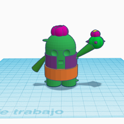 Brawl stars Toon Spike - Download Free 3D model by Cartoon splash