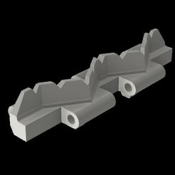 tracklink-more-agressive.jpg Free STL file track link for rc snow tracks・Template to download and 3D print