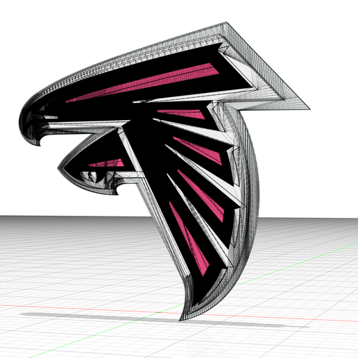 🏈 Atlanta Falcons FC logo・ STL File for 3D printing and CNC machining ...
