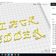 cura.png BLACKADDER font uppercase 3D letters STL file