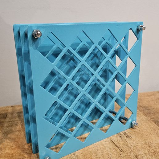 Tattoo Ink & Paint Bottle Holder - Modular Wall or Desk Organizer