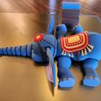 Niedlicher Flexi Print-in-Place Zirkus-Elefant