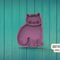 Gato-M1.jpg Cat Cat Cookie cutter M1