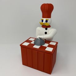 Image0000a.JPG Télécharger fichier 3MF gratuit Le "Chef Magique", un automate imprimé en 3D. • Objet pour imprimante 3D, gzumwalt