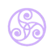 triskelion tribal.stl Triquetra symbol, Holy Trinity or triskelion, Celtic symbol of eternity, Trinity symbol keychain, spiritual wall art decor, fridge magnet, pendant