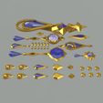 07.jpg Genshin Impact Furina Focalors Jewelry and Accessories MEGA set. Video game, props, cosplay