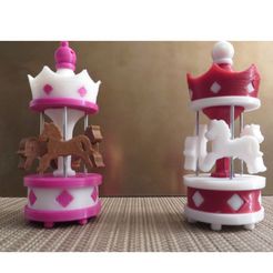 carousel1_b1.jpg Archivo STL ORNAMENTOS PARA ÁRBOLES DE NAVIDAD, CAROUSEL DE CABALLOS , Tipo de caballo1・Objeto para impresora 3D para descargar