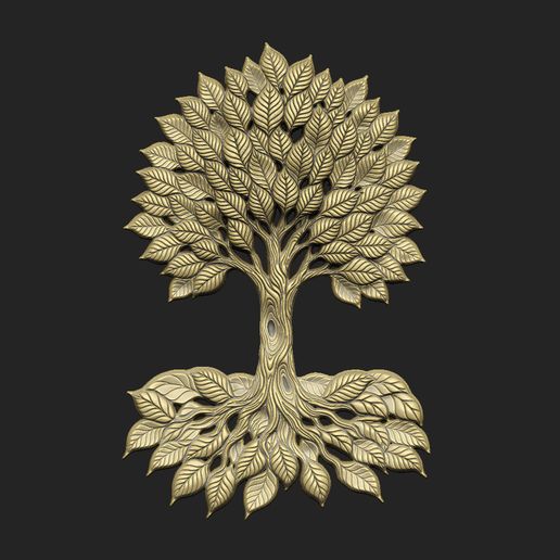 Endless-life tree plant pattern detail aspire wood working