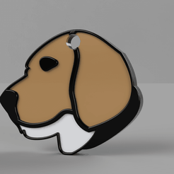 Collar Beagle.png Fichier STL Plaque Beagle・Objet pour impression 3D à télécharger
