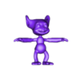 v1.obj Goblin monster with patches in TPose