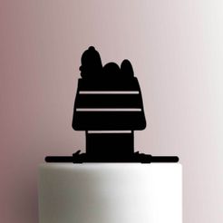 JB_Charlie-Brown-Snoopy-House-225-962-Cake-Topper.jpg STL file TOPPER SNOOPY HOUSE CHARLIE BROWN・3D printable model to download