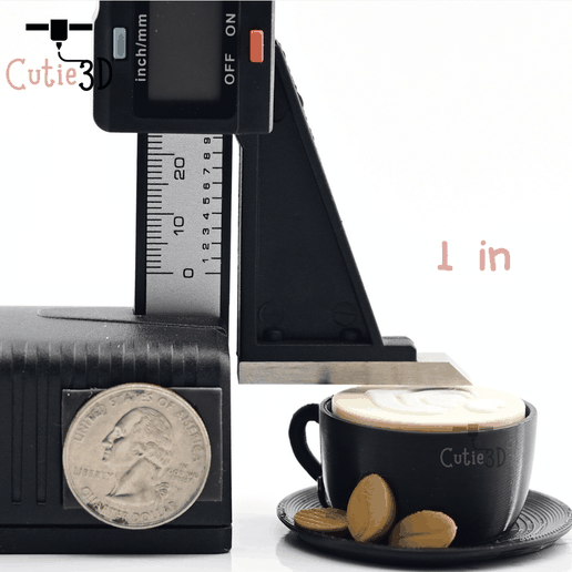 👌 Cutie3D Keycap Fidget Clicker Coffee Cappuccino Keychain - Cute ...
