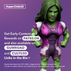STL file Lego she hulk abomination figure 🏗・Template to download and 3D  print・Cults