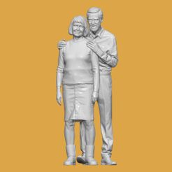 DOWNSIZEMINIS_couple109a.jpg Fichier STL COUPLE POUR DIORAMA PERSONNAGES・Objet pour impression 3D à télécharger