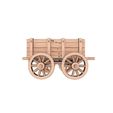 front.jpg Detailed Wooden Cart Model for 3D Printing Projects