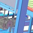 000005.jpg Automatic Pallet Stacker with Roller Conveyor 3D CAD Model