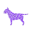 full.stl Geometric dog wall art - “Bull Terrier style”