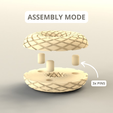Bobin-Assembly.png RODIN BOBIN TEMPLATE FOR 3D PRINTING STL - 150 x 150 x 45 mm 13 TURNS