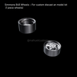 simmons-v45-(7).png Simmons B45 Wheels - For custom diecast an model kit (1 piece wheels)