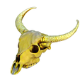 model-1.png Gold Horned animal skull no.2