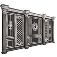 Wireframe-28.jpg Boiserie Classic Wall with Mouldings 05 White