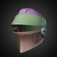 FennecHelmet34BackwiRAndomjpg.jpg The Mandalorian Fennec Shand Helmet for Cosplay 3D print model