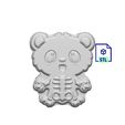 370814263_1124778868500370_8638556253974708306_n.jpg Kawaii Skeleton Bear STL FILE FOR 3D PRINTING - LASER CNC ROUTER - 3D PRINTABLE MODEL STL MODEL STL DOWNLOAD BATH BOMB/SOAP