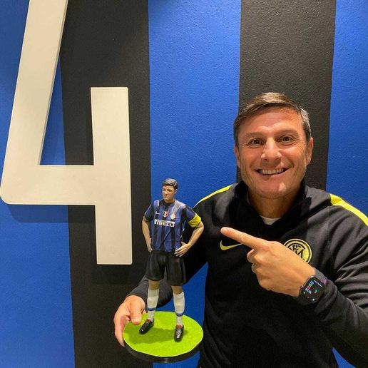 🎨 Javier Zanetti 3D Model Figure・ STL File for ・Cults