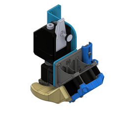 ISOView - Hybrid Mosquito 0.6mm 46º Fan Duct Assy (Publish) v5.png STL file ARTILLERY SIDEWINDER 4020 FAN DUCT V3 46° BMG MOSQUITO & E3D-DRAGON-V6 HYBRID・3D printable model to download