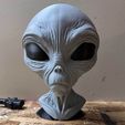 Alien-C-make-1a.jpg 👽 Classic Grey Alien Bust C - Detailed  Model 🛸