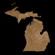 3.png Topographic Map of Michigan – 3D Terrain