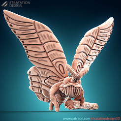 RPG_NightButterfly01.png Archivo STL Mariposa nocturna・Modelo para descargar y imprimir en 3D