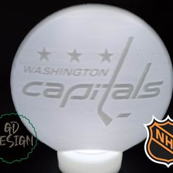 IMG_20230506_105135410.jpg Файл STL Washington Capitals HOCKEY PUCK LIGHT・Дизайн 3D принтера для загрузки