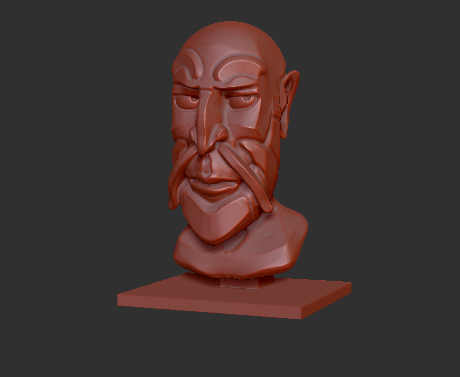 HommeBarbe.png Free STL file Male bust with goatee・3D printing design to download, KernelDesign