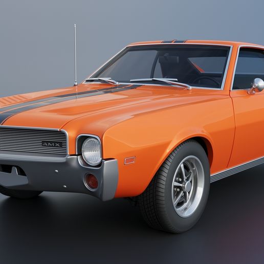 🚗 AMC AMX 1968・ 3D File for 3D printing・Cults