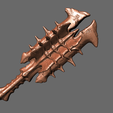 1.png DREADMACE MELEE DOOM THE DARK AGES MACE WEAPON - COSPLAY SCALE KEYED AND CUT ULTRA HIGH QUALITY HI-POLY STL FOR 3D PRINTING