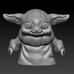 baby-yoda-1.jpg Fichier OBJ Bébé Yoda・Plan pour imprimante 3D à télécharger