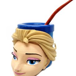 mate elsa_2.jpg Archivo STL gratis Mate Elsa (Frozen)・Modelo imprimible en 3D para descargar