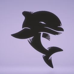 c1.png STL file wall decor dolphin・3D printer model to download, satis3d